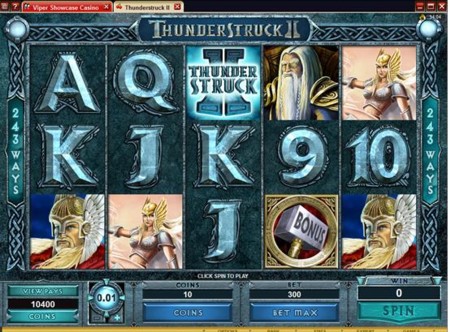 Click to Play Thunderstruck II slot at Jackpot City Casino